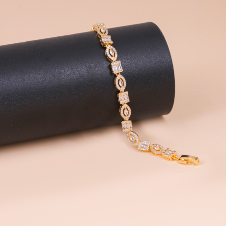Royal Zircon Bracelet Gold Alternative Set