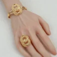 Secrets Flower Gold Alternative Bracelet and Ring