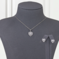 Silver Heart Ray Gold Alternative Set