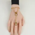 Women's Gold Alternative Handkerchief Square Bracelet