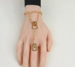 Women's Gold Alternative Handkerchief Square Bracelet