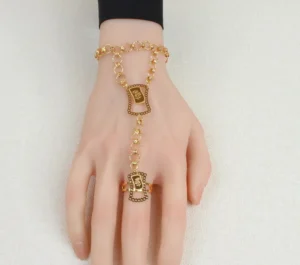 Women's Gold Alternative Handkerchief Square Bracelet