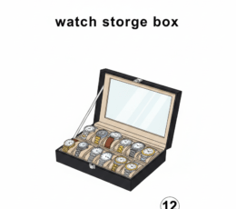 Elegant 12-Slot Watch Collection & Display Box