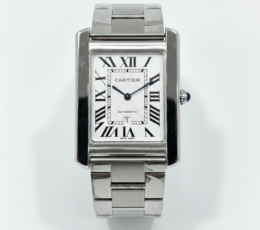 Cartier Tank Must - Polished Steel Case with Silver Flinqué Dial