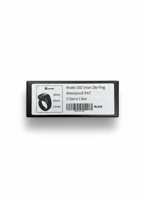 IFAYRID Smart Zikr Ring - Digital Tasbih Counter with OLED Display - Image 3