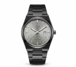 Tissot PRX Matte Black – Integrated Design Textured Dial