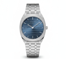 Gucci 25H Series Inspired Slim Watch – Ocean Blue Dial & Stainless Steel