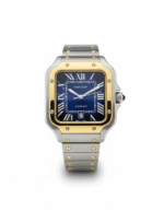 Cartier Santos – Classic Roman Dial Steel Watch