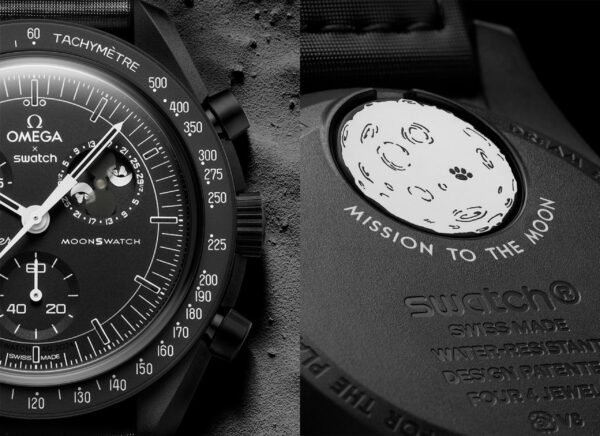 ⁦ساعة OMEGA x Swatch "New Moon"⁩ - الصورة ⁦4⁩