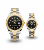 Rolex Day-Date Style Couple Watch Set – Battery Operated Edition