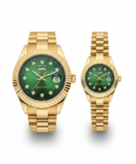 Rolex Day-Date Style Couple Watch Set – Battery Operated Edition