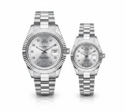 Rolex Day-Date Style Couple Watch Set – Battery Operated Edition