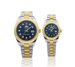 Rolex Day-Date Style Couple Watch Set – Battery Operated Edition