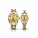Rolex Day-Date Style Couple Watch Set – Battery Operated Edition