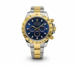 Rolex Daytona Inspired Two-Tone Chronograph – Blue Dial Quartz Edition