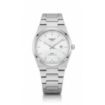 Tissot PRX Silver – Integrated Bracelet Textured White Dial