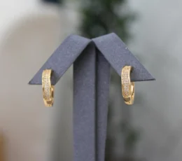 Zircon two-line wavy ring