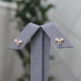 Gold Substitute Bow Earrings