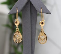Gold Teardrop Alternative Earrings