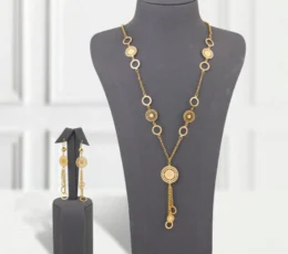 Circular Gold Alternative Necklace