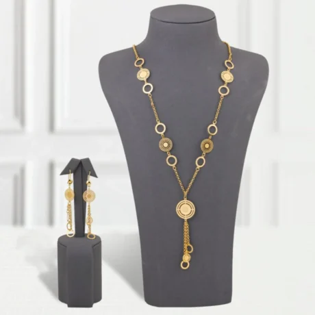 Circular Gold Alternative Necklace