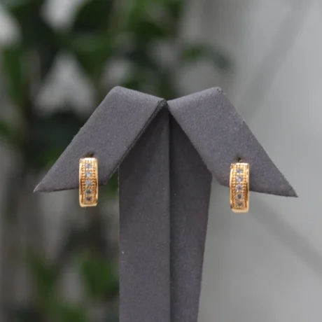 Classic Zircon Gold Alternative Earrings
