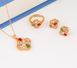 Colorful Beauty Flower Set, Soft Gold Set