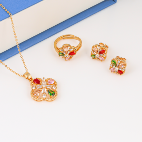 Colorful Beauty Flower Set, Soft Gold Set