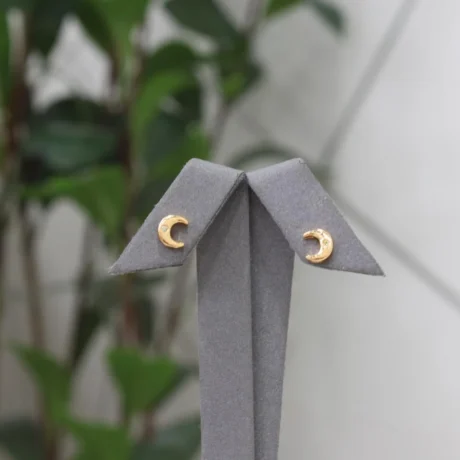 Crescent Gold Alternative Earrings