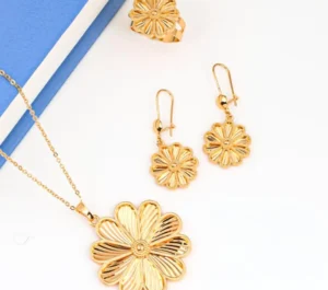 Daisy Flower Soft Gold Alternative Set