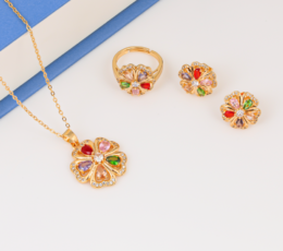 Floral Colors Set, Soft Gold Set