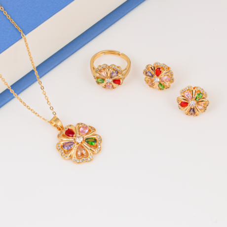 Floral Colors Set, Soft Gold Set