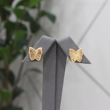 Gold Alternative Butterfly Wings Earrings