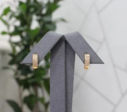 Gold Alternative Earring Elegant Sparkle