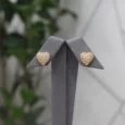 Gold Alternative Earring Gold Zircon Heart