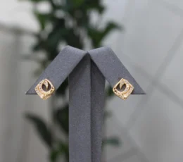 Gold Alternative Earring Studded With Zircon