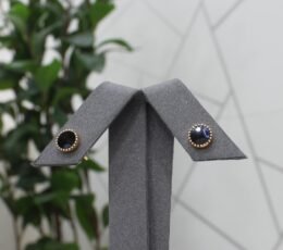 Gold Alternative Earring with a Touch of Color