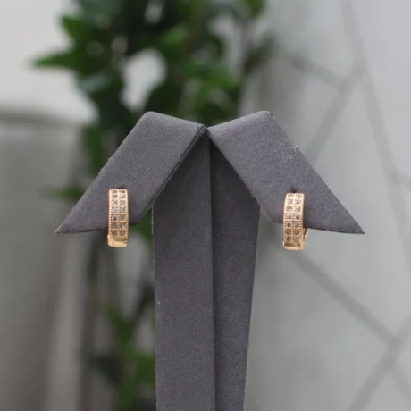 Gold Alternative Earrings Zircon Diamond