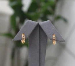 Gold Alternative Heart Earrings