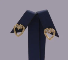 Gold Alternative Heartbeat Earring