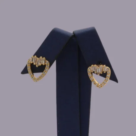 Gold Alternative Heartbeat Earring