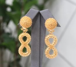 Gold Alternative Infinity Symbol Earring