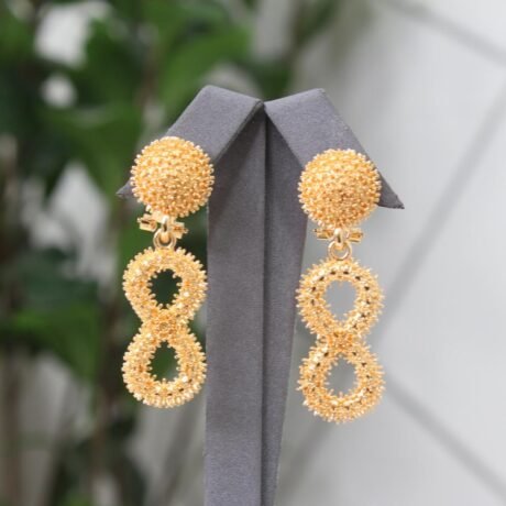 Gold Alternative Infinity Symbol Earring