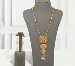 Gold Alternative Necklace Gold Circles