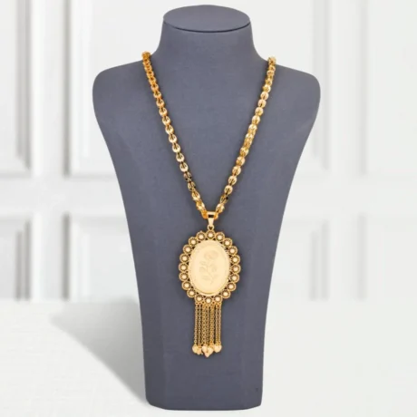 Gold Alternative Necklace, Golden Flowers