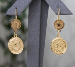 Gold Alternative Pound Earrings