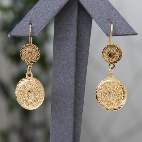 Gold Alternative Pound Earrings
