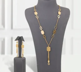 Gold Alternative Spike Laser Necklace