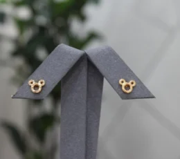 Gold Alternative Teddy Bear Earrings
