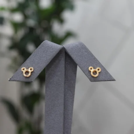 Gold Alternative Teddy Bear Earrings